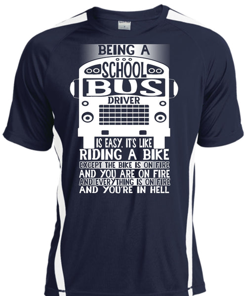 Being A School Bus Driver T Shirt, Riding A Bike T Shirt, Cool Shirt