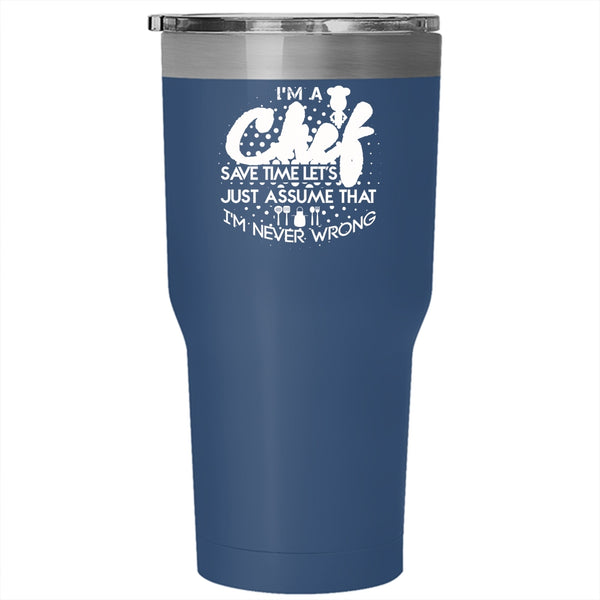 I'm A Chef Tumbler 30 oz Stainless Steel, I Love Being A Chef Travel Mug