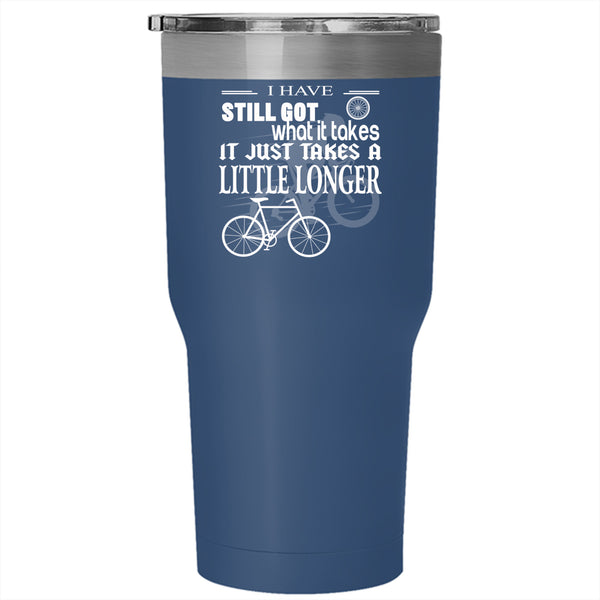 I Love Cycling Tumbler 30 oz Stainless Steel, Awesome Gift For Biker Travel Mug