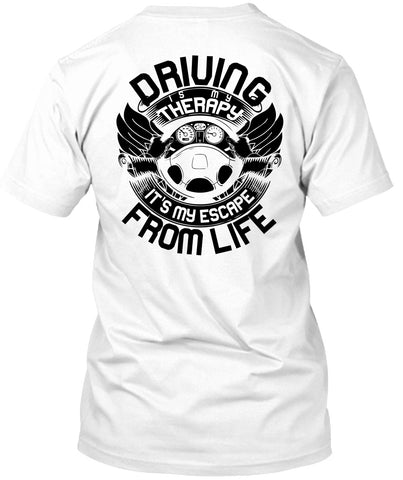 A black t-shirt with the shopify logo