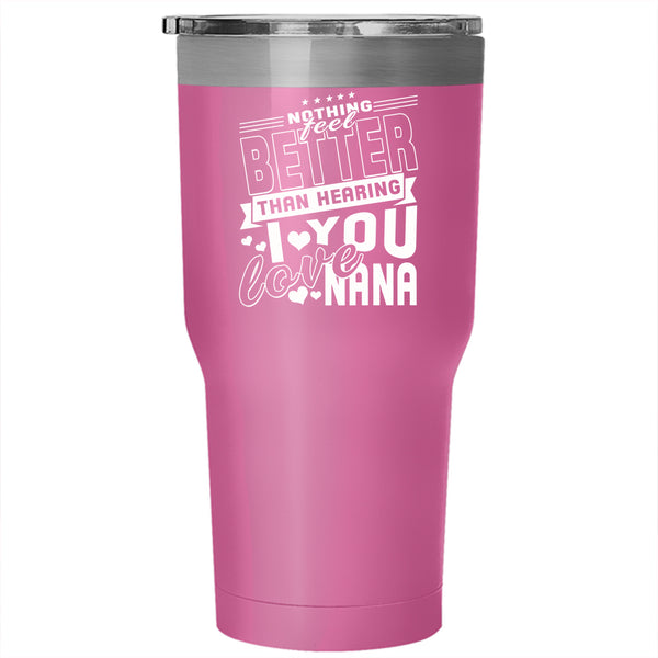 I Love You Nana Tumbler 30 oz Stainless Steel, Cute Grandkids Travel Mug