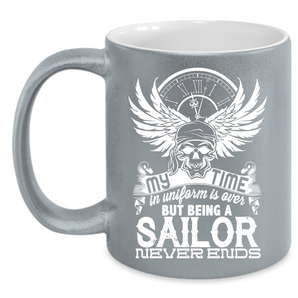 Being A Sailor Neverends Coffee Mug, I Love Sailing Coffee Cup