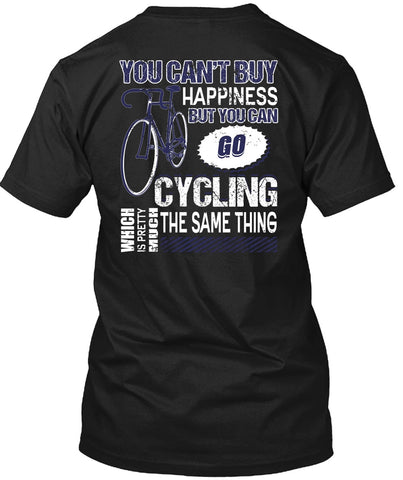 A black t-shirt with the shopify logo