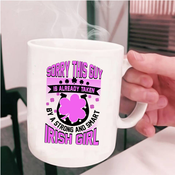 Cool Husband Coffee Mug, Taken By A Strong And Smart Irish Girl Cup