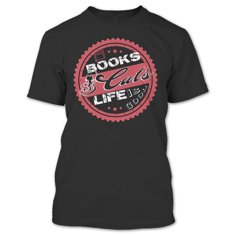 A black t-shirt with the shopify logo