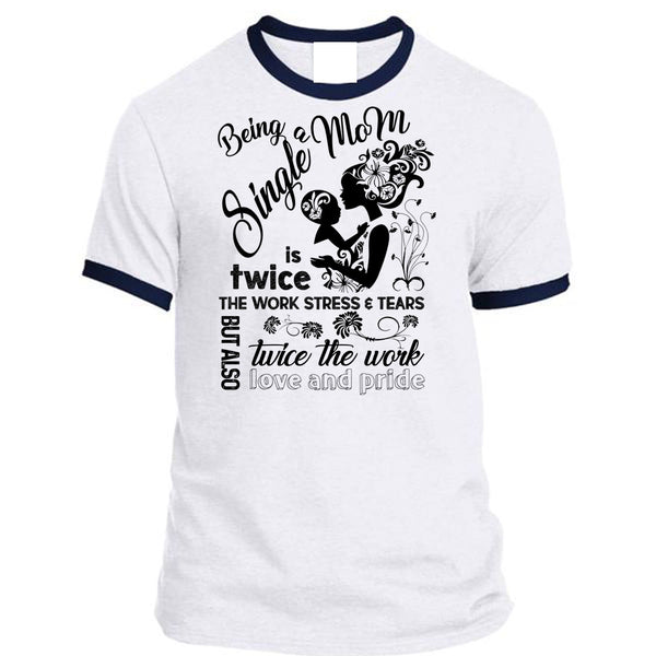 A black t-shirt with the shopify logo