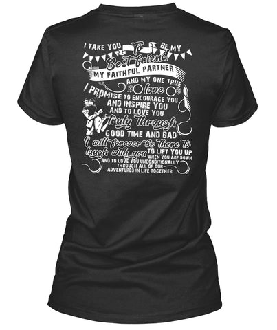 A black t-shirt with the shopify logo