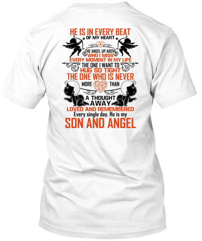 A black t-shirt with the shopify logo