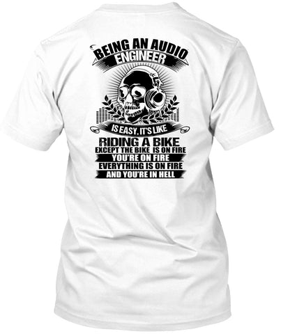 A black t-shirt with the shopify logo