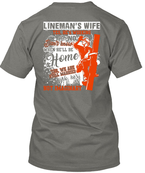 Lineman's Wife T Shirt, Being A Lineman T Shirt