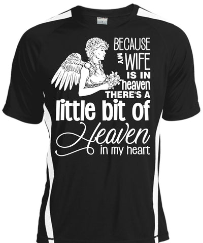 A black t-shirt with the shopify logo