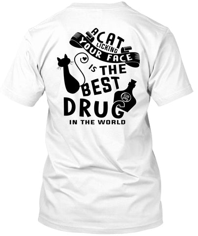 A black t-shirt with the shopify logo