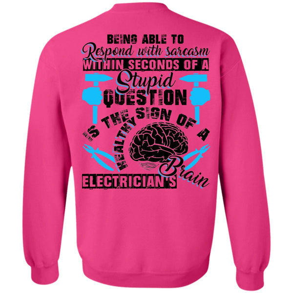 I Love Electrician T Shirt, Electrician's Brain Sweatshirt