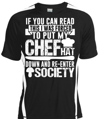 A black t-shirt with the shopify logo