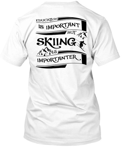 A black t-shirt with the shopify logo