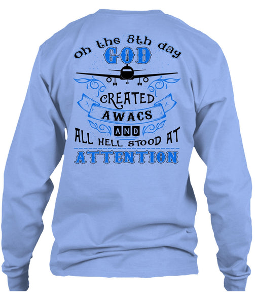 God Created Awacs T Shirt, I Love Pilot T Shirt