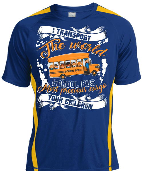 I Transport The World School Bus T Shirt, Being A Driver T Shirt, Cool Shirt