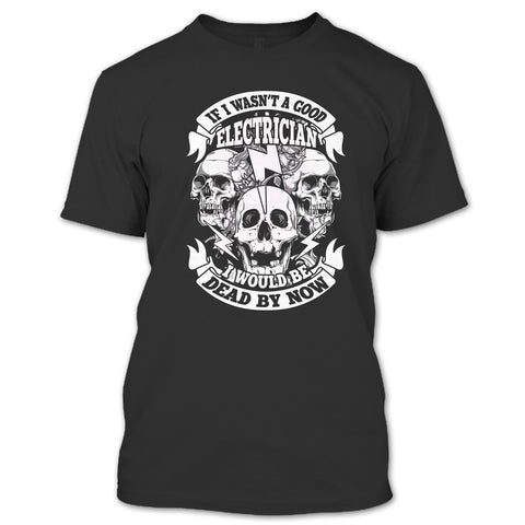 A black t-shirt with the shopify logo