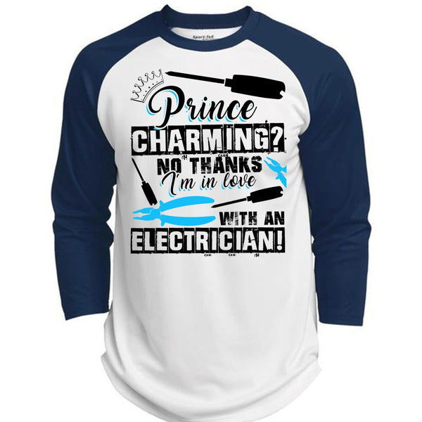 I'm In Love With An Electrician T Shirt, I Love Electrician T Shirt, Awesome T-Shirts  (Polyester Game Baseball Jersey)