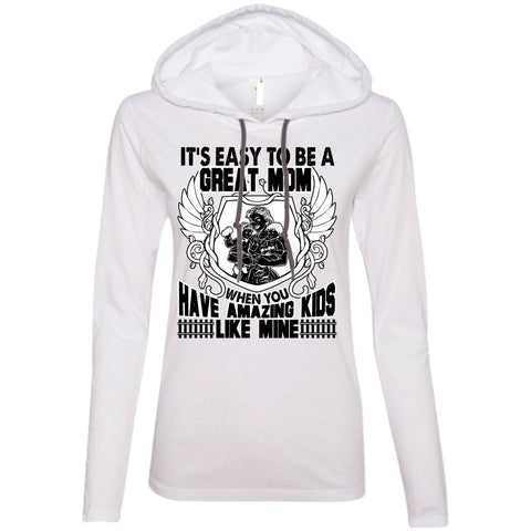 A black t-shirt with the shopify logo