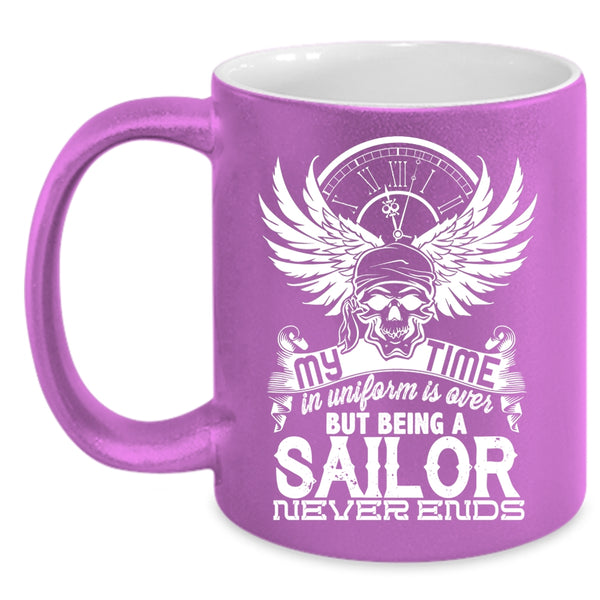 Being A Sailor Neverends Coffee Mug, I Love Sailing Coffee Cup