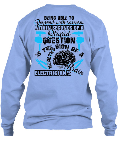 Electrician's Brain T Shirt, I Love Electrician T Shirt