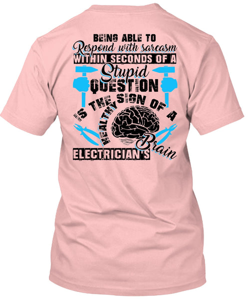 Electrician's Brain T Shirt, I Love Electrician T Shirt