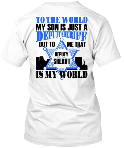 A black t-shirt with the shopify logo