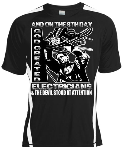 A black t-shirt with the shopify logo