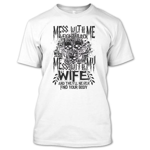 A black t-shirt with the shopify logo