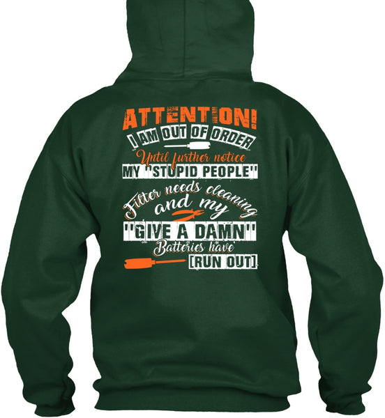 I Am Out Of Order T Shirt, Being An Electrician T Shirt