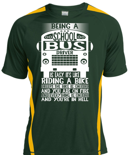 Being A School Bus Driver T Shirt, Riding A Bike T Shirt, Cool Shirt