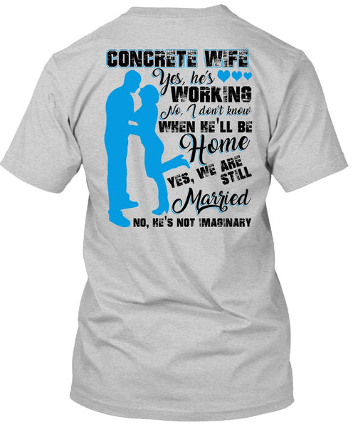 Concrete Wife T Shirt, I Love Wife T Shirt