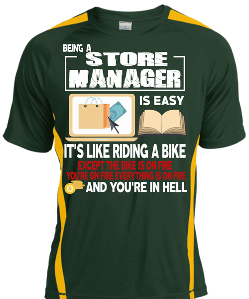 Being A Store Manager Is Easy T Shirt, It's Like Riding A Bike T Shirt, Cool Shirt