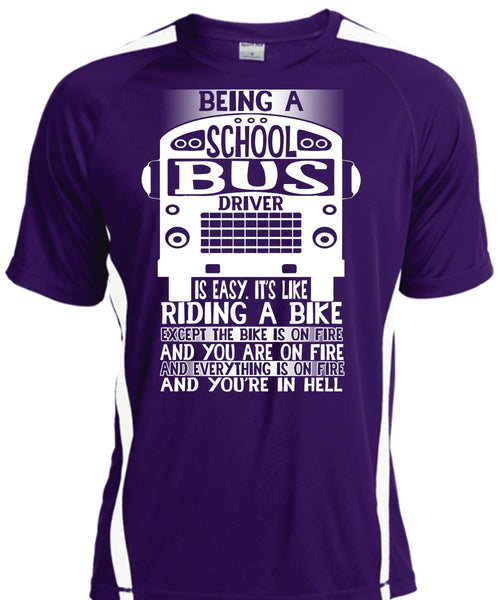 Being A School Bus Driver T Shirt, Riding A Bike T Shirt, Cool Shirt