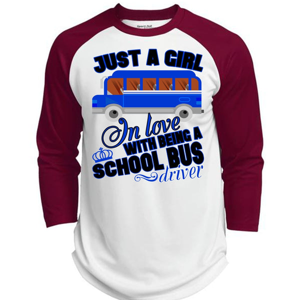 Being A School Bus Driver T Shirt, I Love Bus T Shirt, Awesome T-Shirts  (Polyester Game Baseball Jersey)