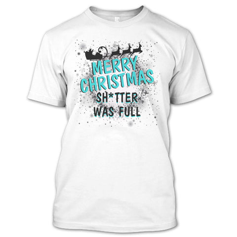 A black t-shirt with the shopify logo