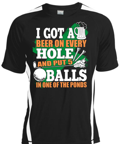 A black t-shirt with the shopify logo