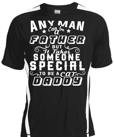 A black t-shirt with the shopify logo