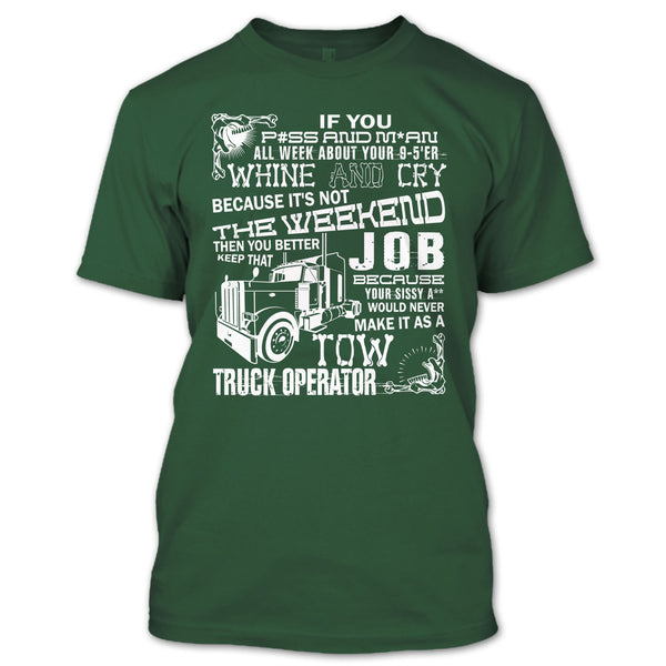 Tow Truck Operator T Shirt, Coolest Truck Operator T Shirt