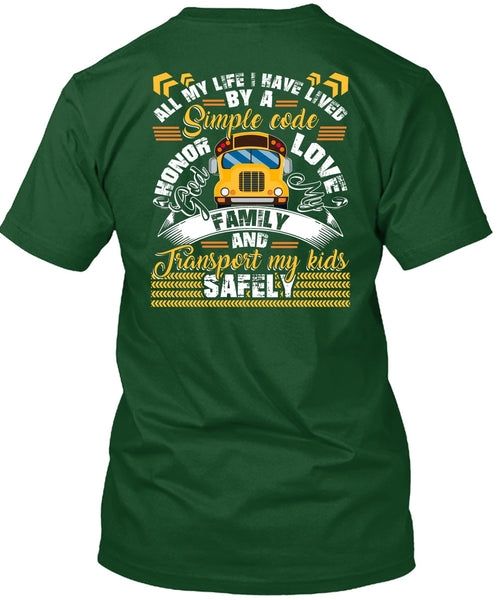 God My Family T Shirt, I Love Bus T Shirt