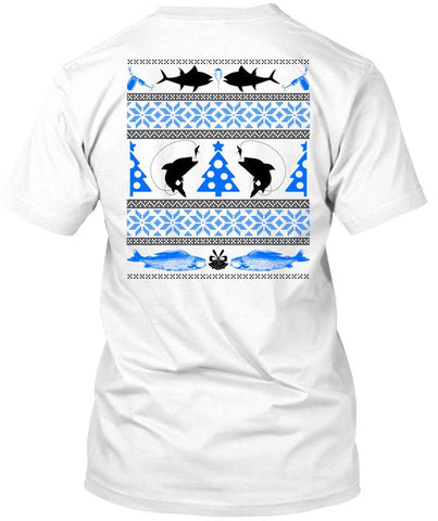 A black t-shirt with the shopify logo