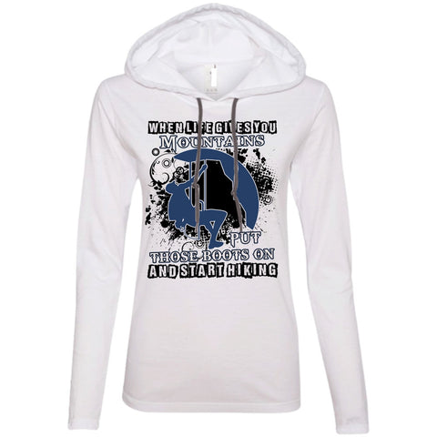 A black t-shirt with the shopify logo