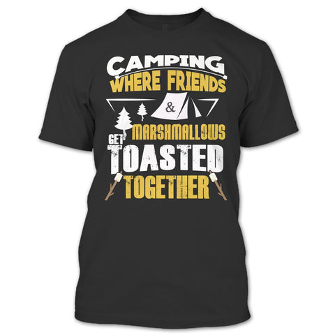 A black t-shirt with the shopify logo