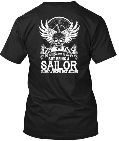 A black t-shirt with the shopify logo