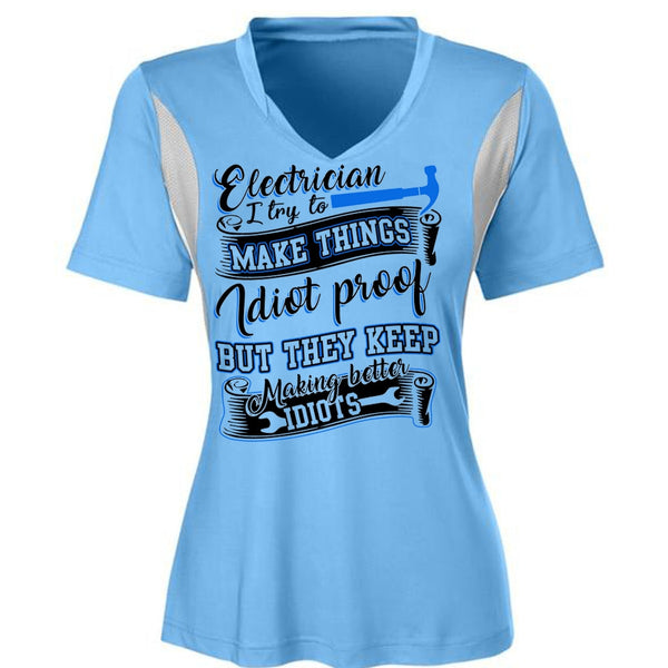 Electrician I Try To Make Things T Shirt, I Love Electrician T Shirt, Awesome T-Shirts