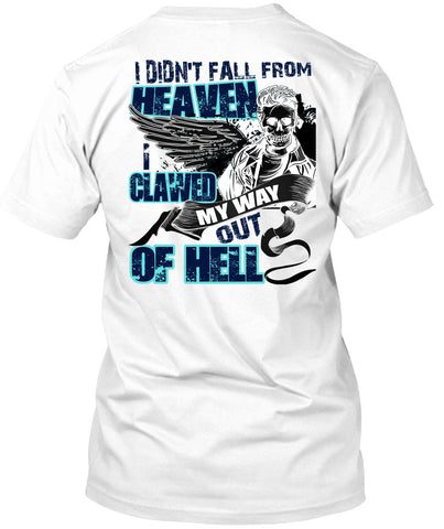 A black t-shirt with the shopify logo