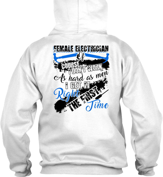 Female Electrician Of Course T Shirt, I Love Electrician T Shirt