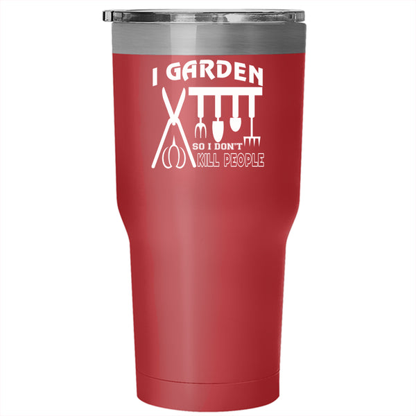 I Garden Tumbler 30 oz Stainless Steel, Awesome Gift For Gardener Travel Mug