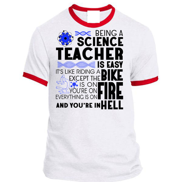 Being A Science Teacher Is Easy T Shirt, Being A Teacher T Shirt, Awesome T-Shirts